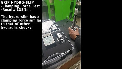 hydro-slim clamping force test